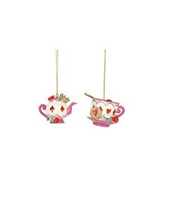 Gisela Graham Alice in Wonderland Tea Pot and Cup & Saucer (Set of 2)